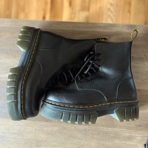 Dr. Martens AUDRICK NAPPA LEATHER PLATFORM ANKLE BOOTS